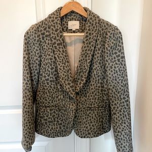 LOFT Women’s Leopard Print Blazer